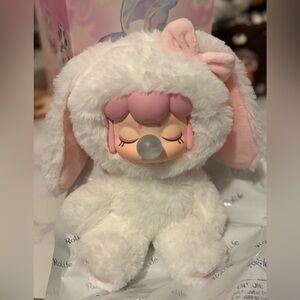 Nancy Shining Bunny CONFIRMED Fluffy Fairy White and Pink Posable Plush
